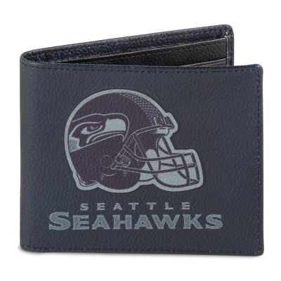 NFL Seattle Seahawks Mens RFID Blocking Leather Wallet