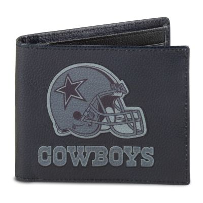 NFL Dallas Cowboys Mens RFID Blocking Leather Wallet