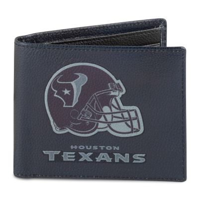 NFL Houston Texans Mens RFID Blocking Leather Wallet