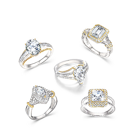 Touch Of Gold Womens Diamonesk Ring