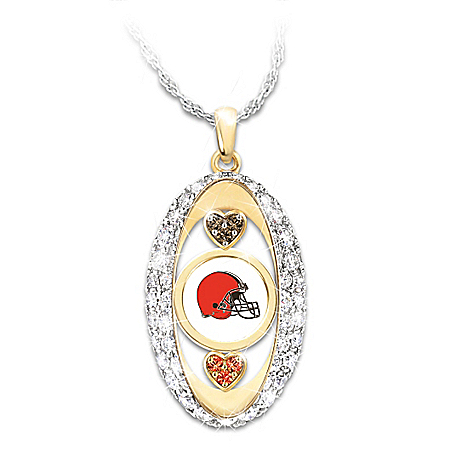 For The Love Of The Game Cleveland Browns Pendant Necklace
