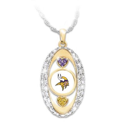 For The Love Of The Game Minnesota Vikings Pendant Necklace