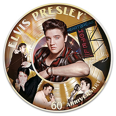 Elvis Presley 60th First Number 1 Record Collector Plate