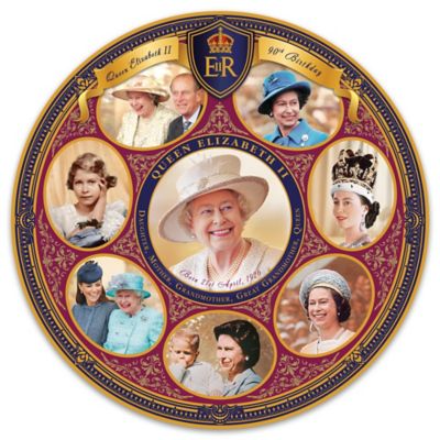 Queen Elizabeth II 90th Birthday Heirloom Porcelain Collector Plate