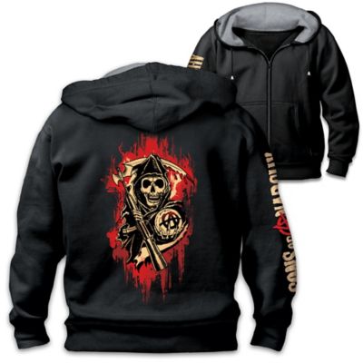 Sons Of Anarchy Mens Easy-Care Comfort Knit Hoodie