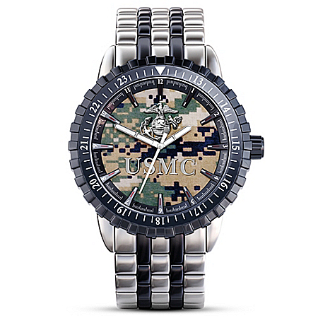 US Marine Corps Pride Mens Camo Watch