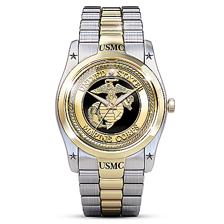 USMC Mens Stainless Steel Dress Watch