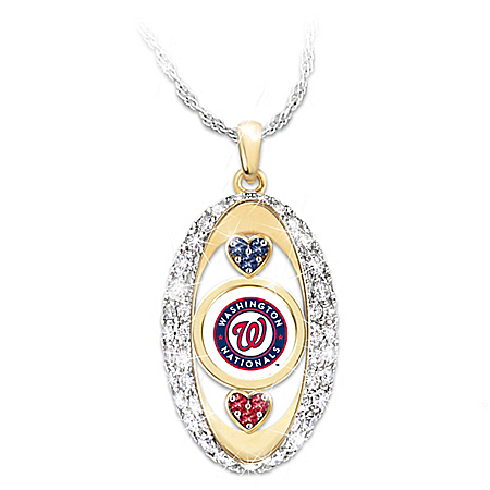 For The Love Of The Game Washington Nationals Womens MLB Pendant Necklace