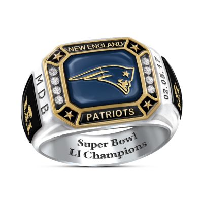 New England Patriots Pride Officially Licensed NFL Personalized Commemorative Ring