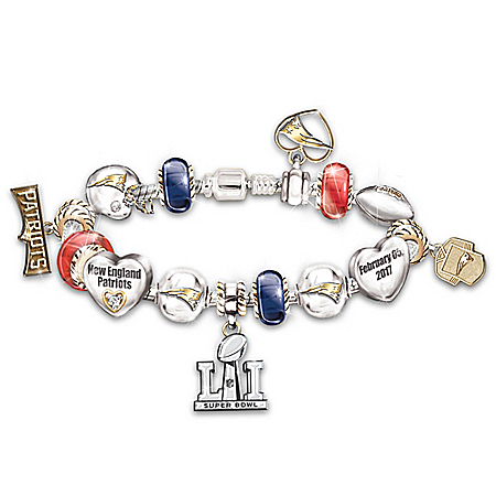 #1 Fan New England Patriots NFL Super Bowl LI Champions Bracelet