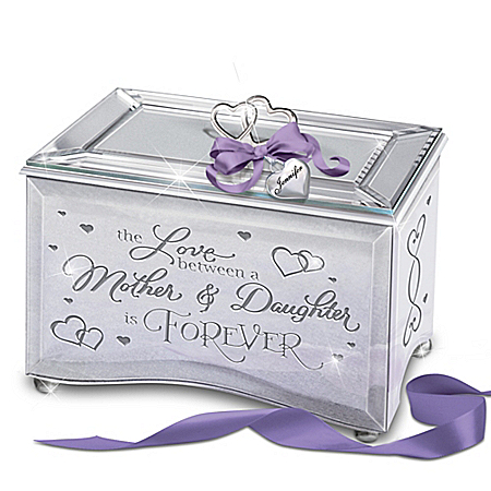 The Love Between A Mother & Daughter Is Forever Personalized Mirrored Music Box