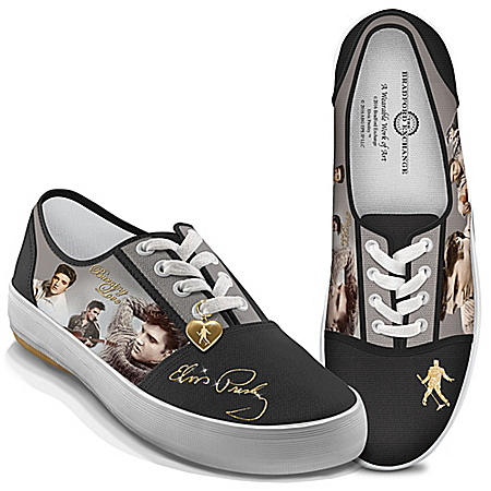 Burning Love Elvis Presley Womens Canvas Shoes