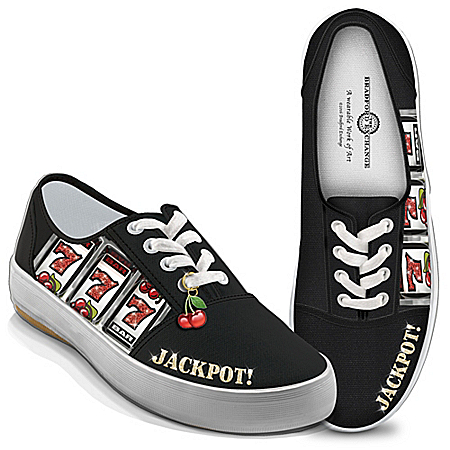 Lucky 777 Hit The Jackpot! Womens Canvas Shoes