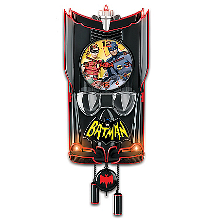 BATMAN Classic TV Series BATMOBILE Cuckoo Clock