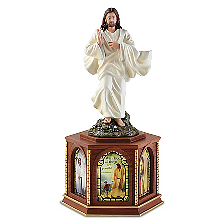 Greg Olsen Blessings From Heaven Illuminated Window Sculpture