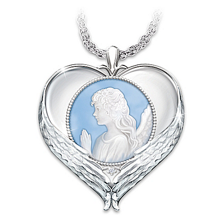 Forever In My Heart Cameo Pendant Necklace