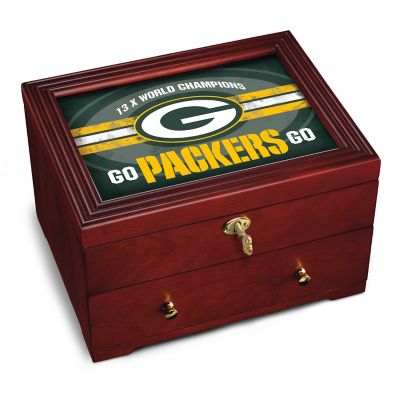 Green Bay Packers Wooden Keepsake Box