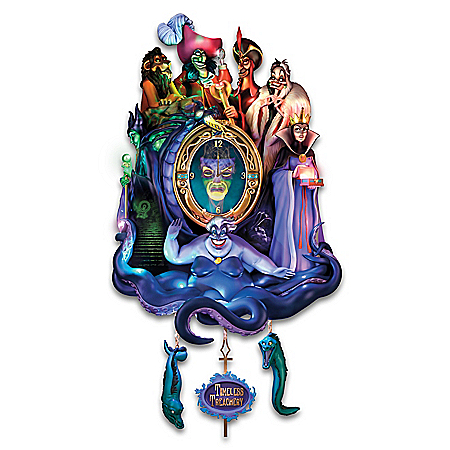 Disney Classic Villains Timeless Treachery Illuminated Cuckoo Clock