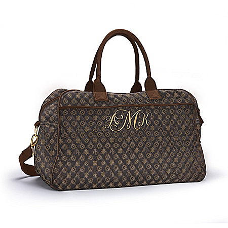 Alfred Durante Quilted Womens Personalized Weekender Tote Bag