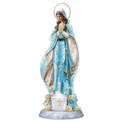 Blessed Virgin Mary Religious Mosaic Sculpture