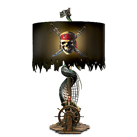 Disney Pirates Of The Caribbean Sculpted Table Lamp