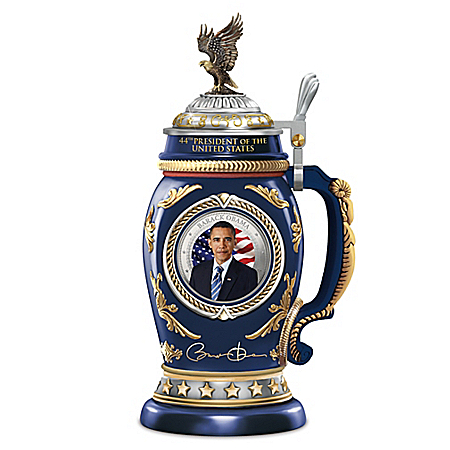 Handcrafted President Barack Obama Stein