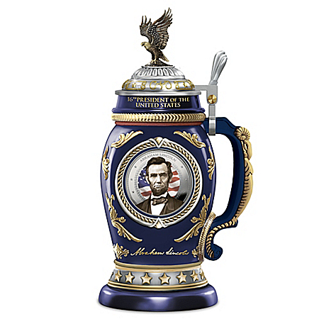 President Abraham Lincoln Heirloom Porcelain Stein