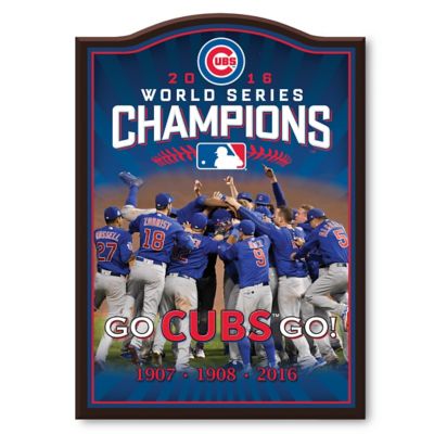 Chicago Cubs 2016 World Series Champions Wall Decor