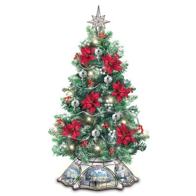 Thomas Kinkade The Warm Glow Of Christmas Tabletop Tree