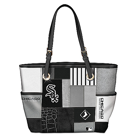 Chicago White Sox MLB Womens Patchwork Tote Bag