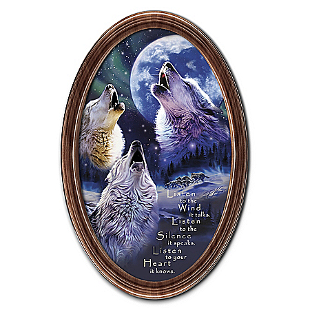 Robin Koni Spirits Call Wall Decor Oval-Shaped Framed Print