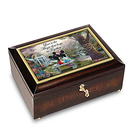 Keepsake Music Box: Thomas Kinkade Disney The Magic Of Love Personalized Jewelry Music