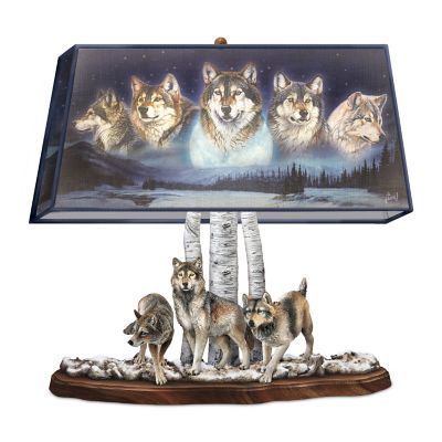 Mystic Sentinels Wolf Lamp