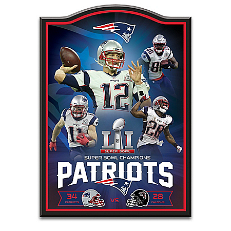 New England Patriots NFL Super Bowl LI Championship Wall Decor