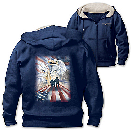 Always Remembered, Never Forgotten Mens Knit Hoodie