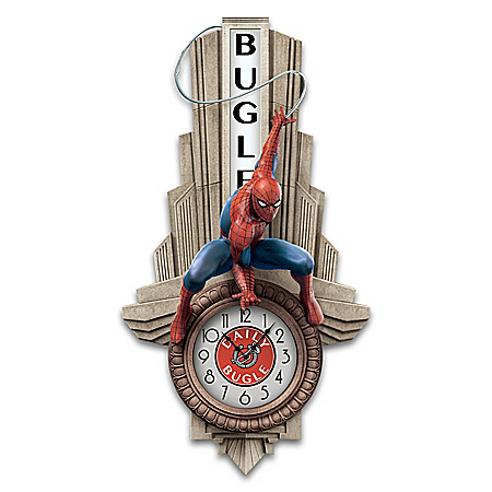 MARVEL SPIDER-MAN Daily Bugle Illuminated Wall Clock