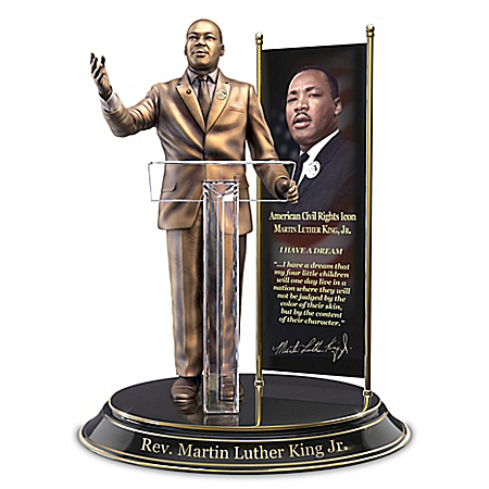 Rev. Martin Luther King Jr. Commemorative Hand-Cast Sculpture