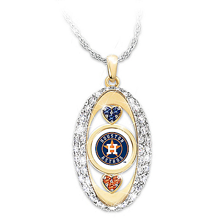 For The Love Of The Game Houston Astros Women's MLB Pendant Necklace