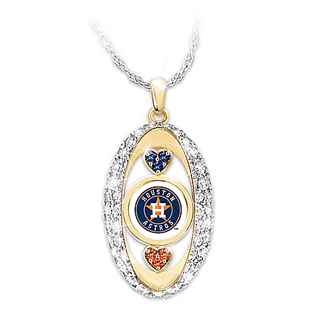 For The Love Of The Game Houston Astros Womens MLB Pendant Necklace