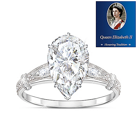 The Queens Legacy Sterling Silver Diamonesk Ring