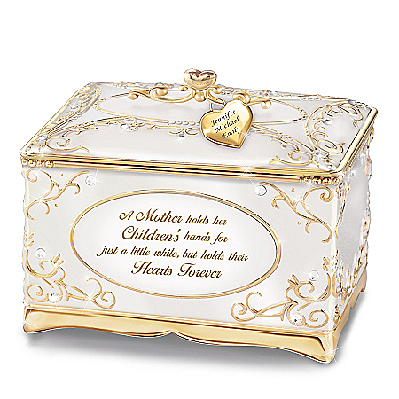 A Mother's Love Personalized 18K Gold Plated Music Box