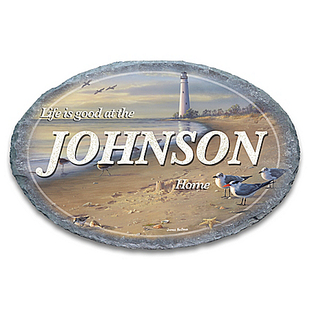 Life's A Beach Personalized Outdoor Welcome Sign