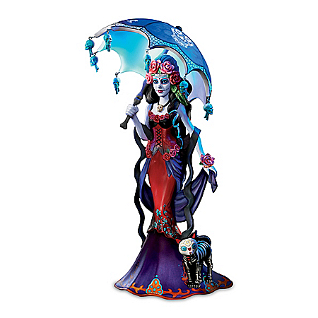La Calavera Catrina Dia de los Muertos Illuminated Sculpture