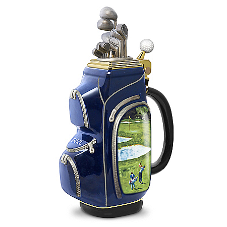 19th Hole Personalized Heirloom Porcelain Golf Bag Stein