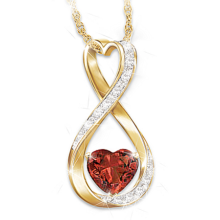 Forever And Ever Womens Personalized Diamond Pendant Necklace