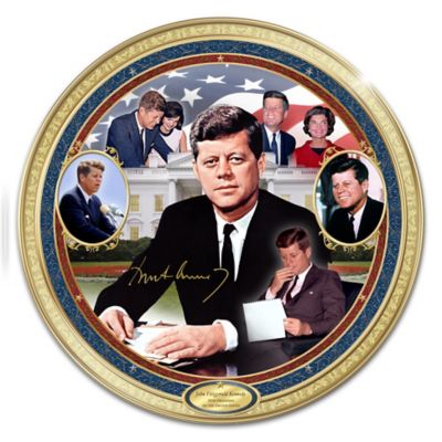 John F. Kennedy Commemorative Heirloom Porcelain Collector Plate