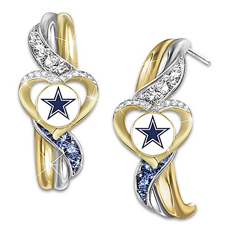 Dallas Cowboys Pride Womens Pierced Earrings