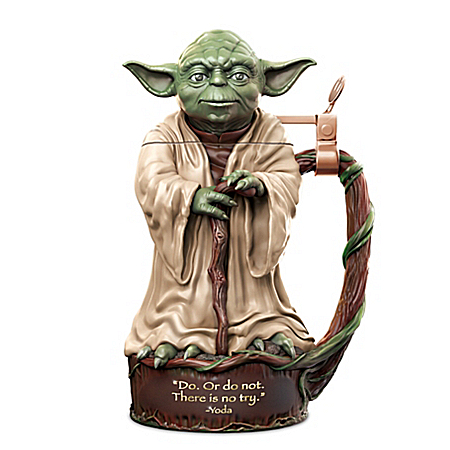 STAR WARS Yoda Jedi Master Heirloom Porcelain Stein