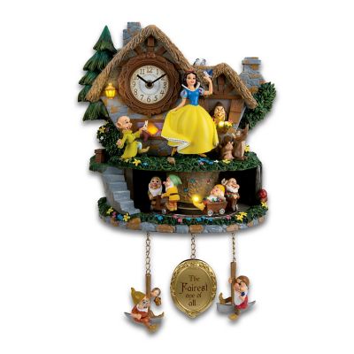 Disney Snow White Hidden Treasure Illuminated Cuckoo Clock