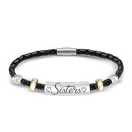 My Sister, My Friend Leather Bracelet